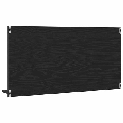 Badrumsspegelskåp svart ek 90x11x45 cm konstruerat trä