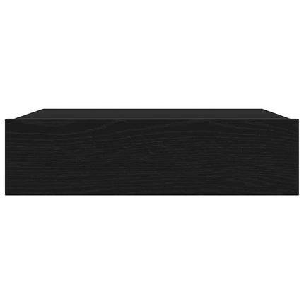 TV-skåp med LED-lampor 2 st svart ek 60x35x15,5 cm