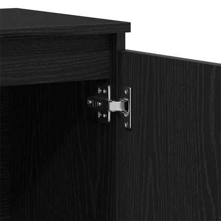 Sideboard med låda Svart 102 x 35 x 60 cm Konstruerat trä