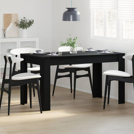 Matbord Svart ek 140 x 74,5 x 76 cm Konstruerat trä