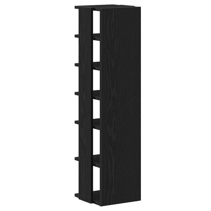 Skoskåp svart ek 25x27x102 cm konstruerat trä