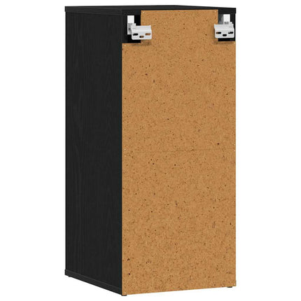 Skoskåp svart ek 32x35x70 cm konstruerat trä