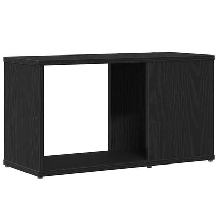 TV-bänk svart ek 60x24x32 cm konstruerat trä