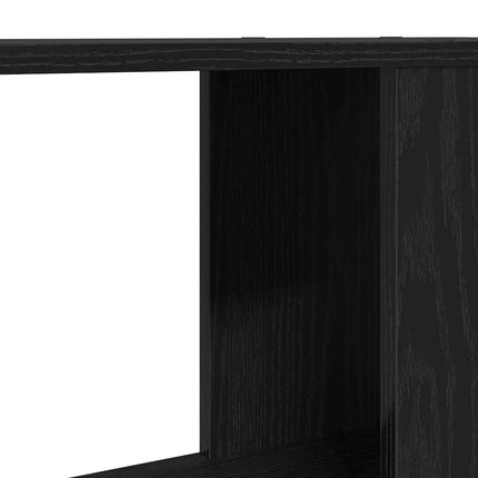 TV-bänk svart ek 60x24x32 cm konstruerat trä