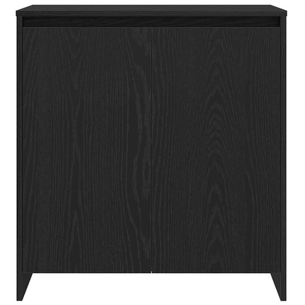 Skänk svart ek 70x41x75 cm konstruerat trä