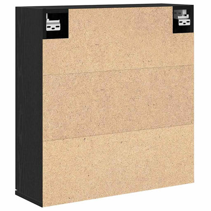 Spegelskåp Svart Ek 64 x 20 x 67 cm Konstruerat trä