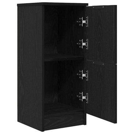 Sideboard 2 pcs Svart Ek 30 x 30 x 70 cm Konstruerat trä