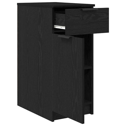 Kontorsskåp Svart Ek 33 x 50 x 75 cm Konstruerat trä