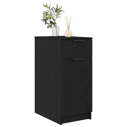 Kontorsskåp Svart Ek 33 x 50 x 75 cm Konstruerat trä