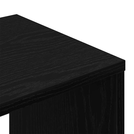TV-skåp 2 pcs Svart 100 x 30 x 30 cm Konstruerat trä
