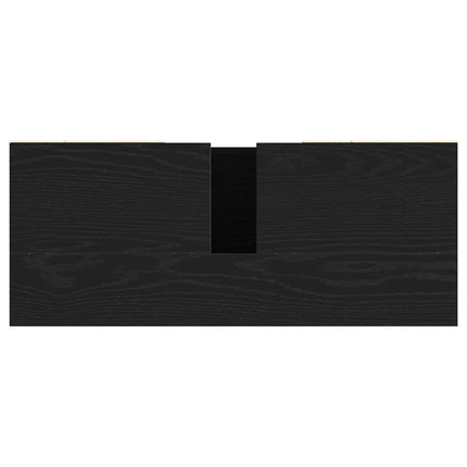 Diskbänkskåp svart ek 80x33x60 cm konstruerat trä