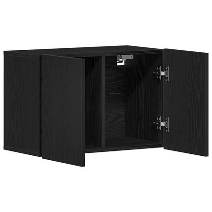 TV-skåp svart ek 60x30x41 cm konstruerat trä