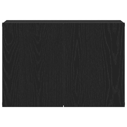 TV-skåp svart ek 60x30x41 cm konstruerat trä