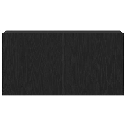 TV-skåp svart ek 80x30x41 cm konstruerat trä