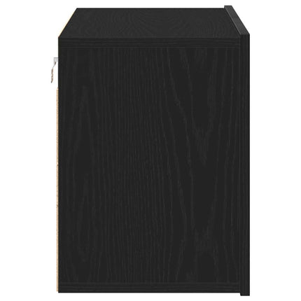 TV-skåp svart ek 80x30x41 cm konstruerat trä