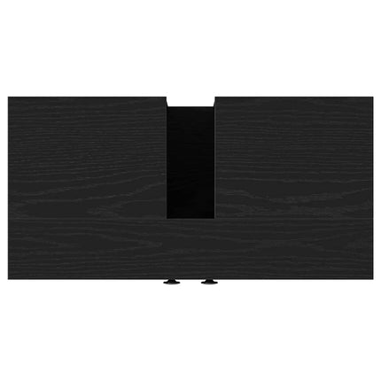 Tvättställsskåp svart ek 60x30x60 cm konstruerat trä
