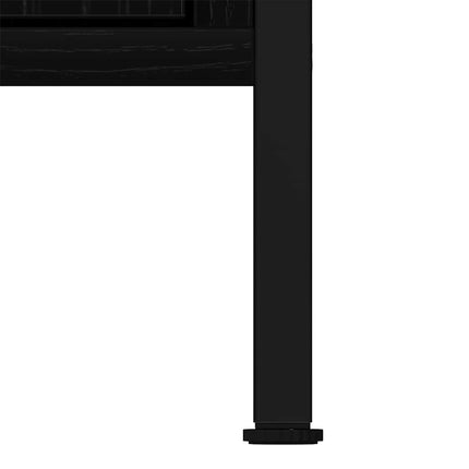 Tvättställsskåp svart ek 60x30x60 cm konstruerat trä