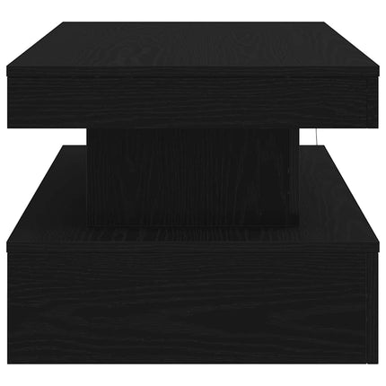Soffbord med LED svart ek 90x50x40 cm