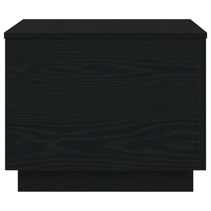 Soffbord med LED svart ek 50x50x40 cm