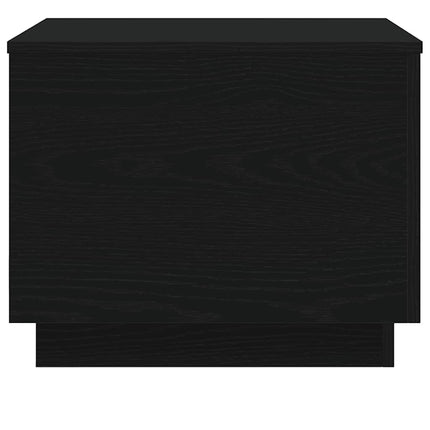 Soffbord med LED svart ek 50x50x40 cm