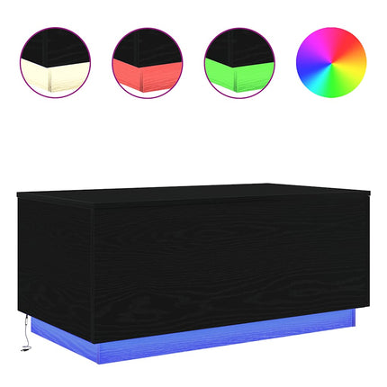 Soffbord Med Led 90X50X40 Cm