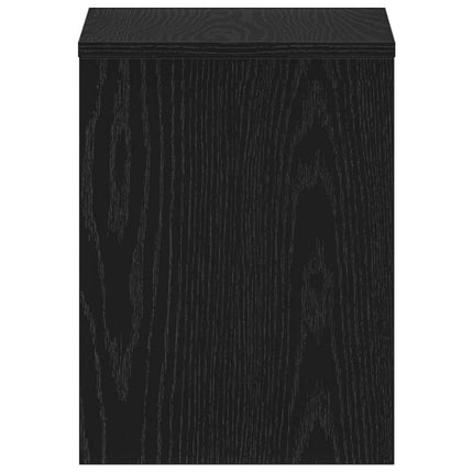 Sängbord svart ek 40x30x40 cm konstruerat trä