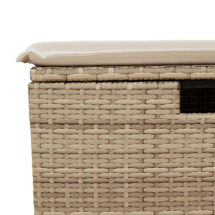 Soffgrupp för trädgården med dynor 5 delar beige konstrotting