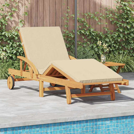 Solstol Beige 200 x 67 x 84 cm Massivt Akaciaträ