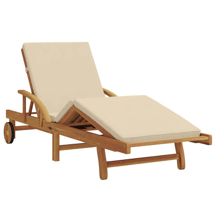 Solstol Beige 200 x 67 x 84 cm Massivt Akaciaträ