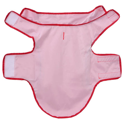 Regnrock för hundar med reflekterande remsor polyester röd s