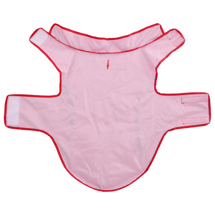 Regnrock för hundar med reflexer polyester röd XL