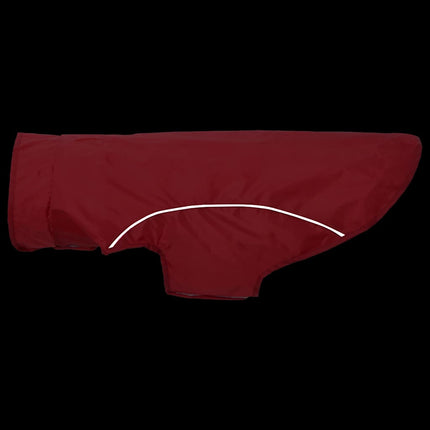 Regnrock för hundar med reflexer polyester röd 2XL