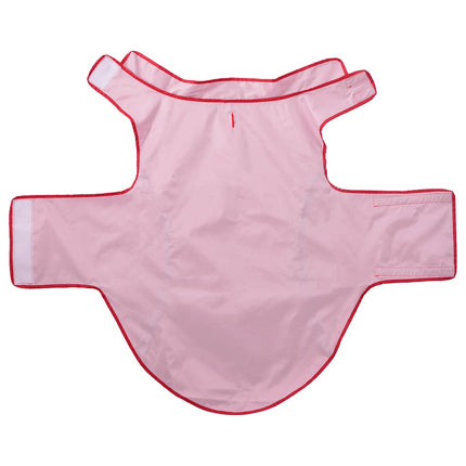 Regnrock för hundar med reflexer polyester röd 3XL