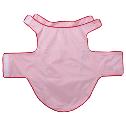 Regnrock för hundar med reflekterande remsor polyester röd 4XL