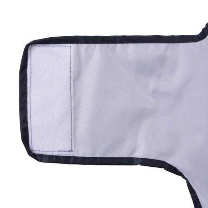 Regnrock för hundar med reflekterande remsor polyester marinblå