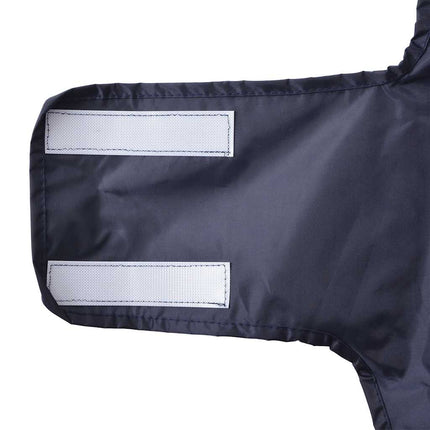 Regnrock för hundar med reflexer polyester marinblå S