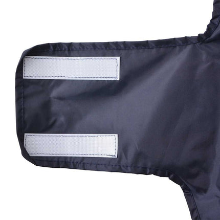 Regnrock för hundar med reflexer polyester marinblå XL
