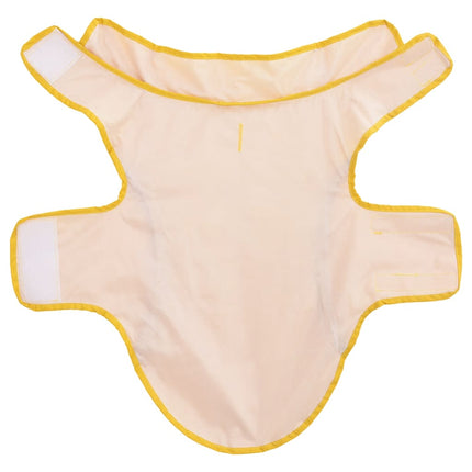 Regnrock för hundar med reflekterande remsor polyester gul s