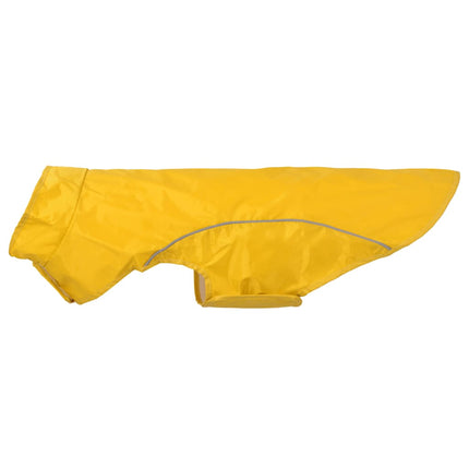 Regnrock för hundar med reflekterande remsor polyester gul XL
