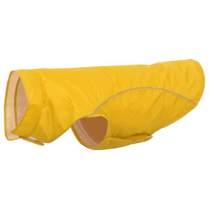 Regnrock för hundar med reflekterande remsor polyester gul 3XL