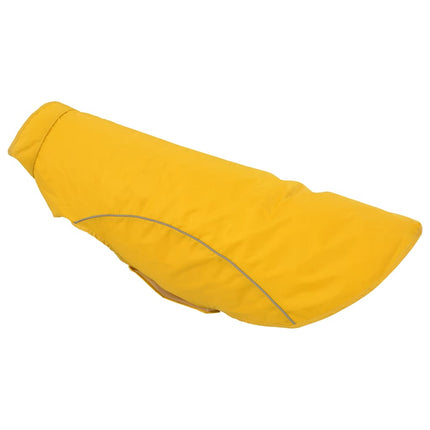 Regnrock för hundar med reflexer polyester gul 4XL