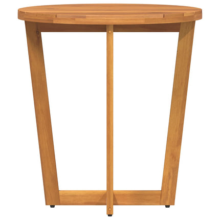 Sidobord för trädgården runt Ø70x75 cm massivt trä akacia