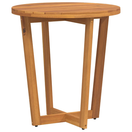 Sidobord för trädgården runt Ø70x75 cm massivt trä akacia