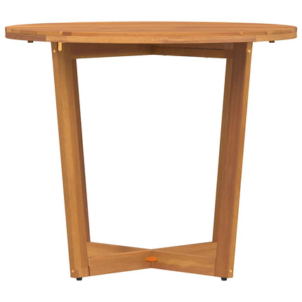 Trädgårdsmatbord runt Ø90x75 cm massivt trä akacia