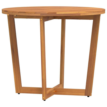 Trädgårdsmatbord runt Ø90x75 cm massivt trä akacia