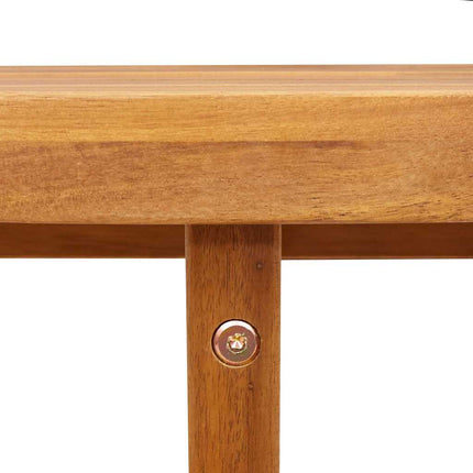 Trädgårdsmatbord runt Ø90x75 cm massivt trä akacia