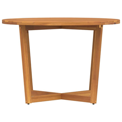 Trädgårdsmatbord runt Ø110x75 cm massivt trä akacia