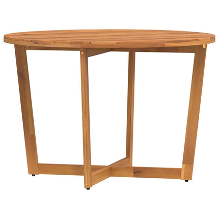 Trädgårdsmatbord runt Ø110x75 cm massivt trä akacia