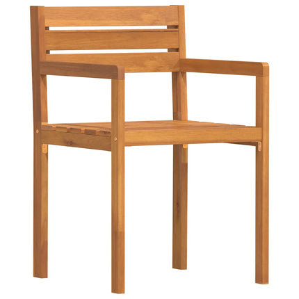 Trädgårdsstolar 4 st 50x53x80 cm massivt trä akacia