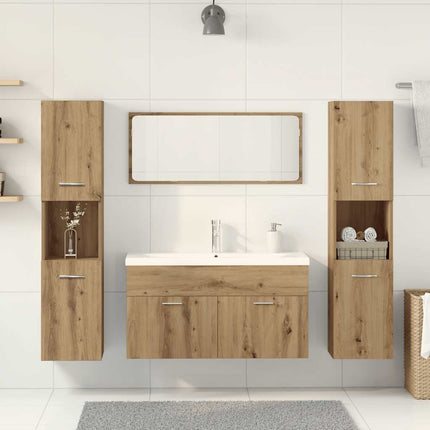 Badrumsmöbler set 5 delar artisan ek konstruerat trä